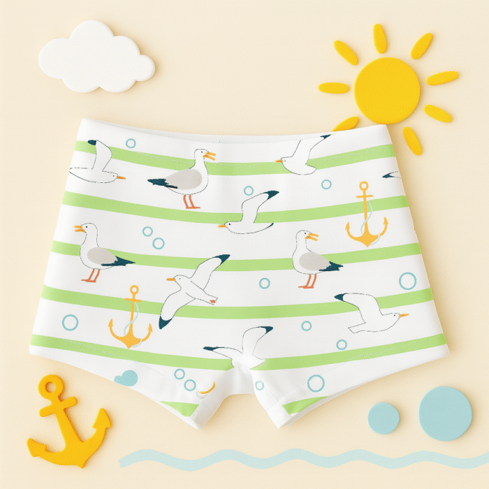 kit 50 Conjuntos Moda Praia UV50+ de 1 a 12 anos – Sortido! - Imagem 4