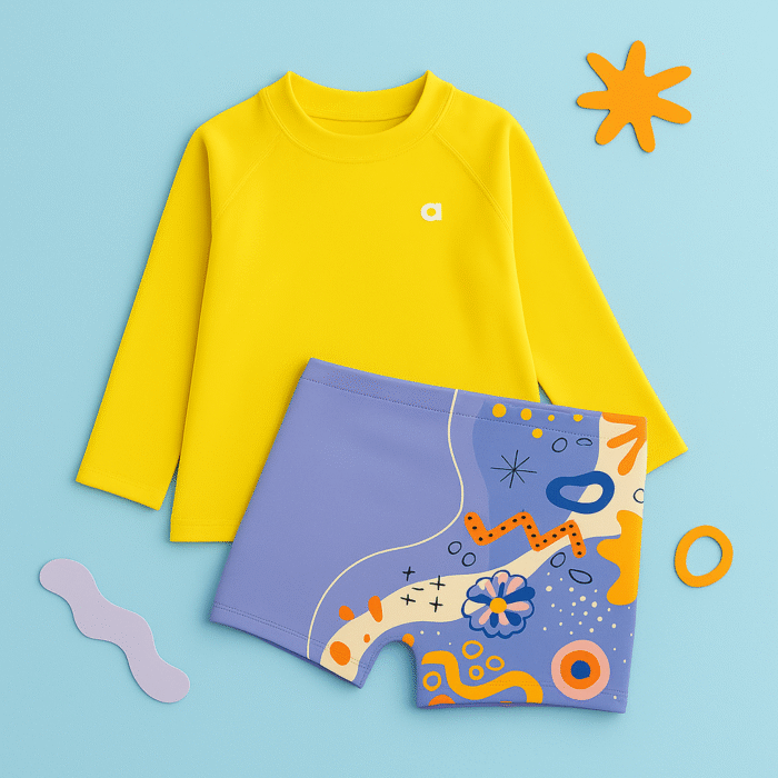 kit 50 Conjuntos Moda Praia UV50+ de 1 a 12 anos – Sortido! - Imagem 19