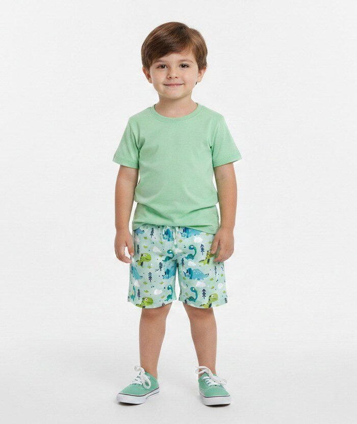 Conjunto Infantil Dino Verde