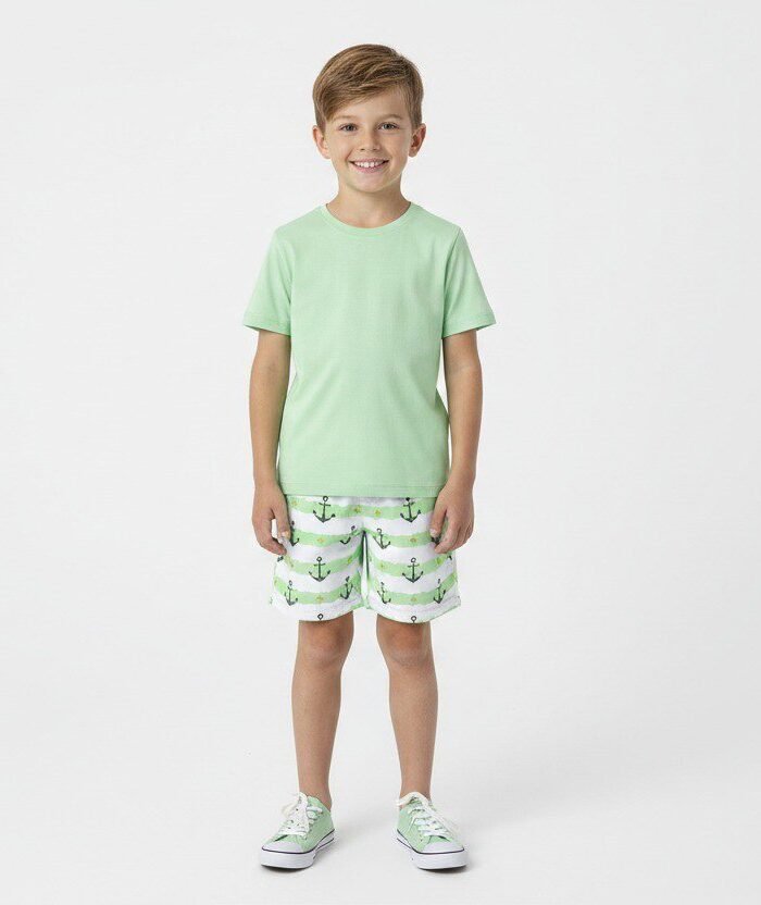 Conjunto Infantil Âncora Verde