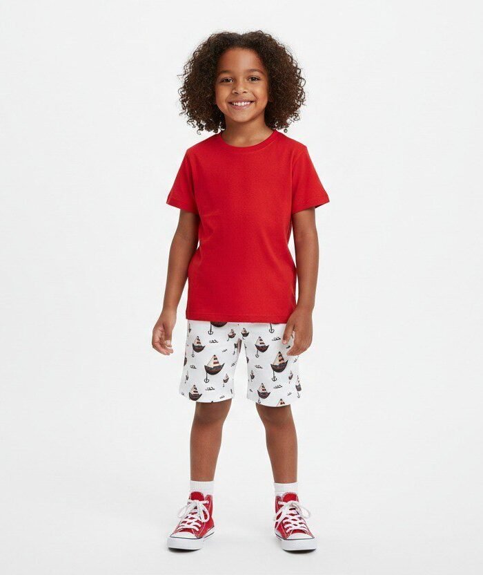 Conjunto Infantil Barco Vinho