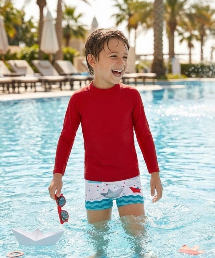 Camisa de Proteção UV50+ Vermelho