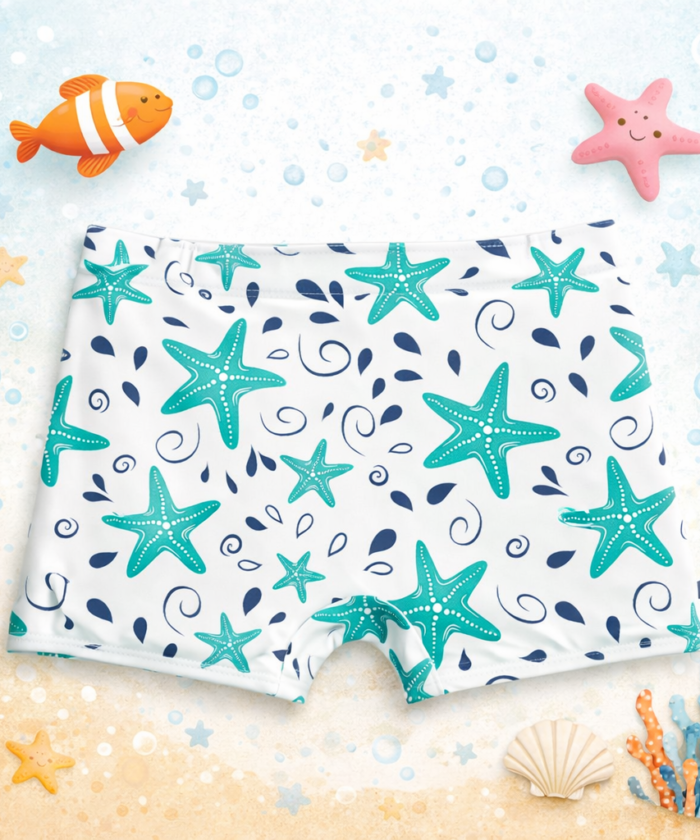 Sunga Box Infantil UV50+ Estrela Verde